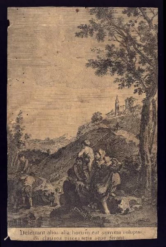 Paesaggi in verticale su disegno di Zuccarelli - Accademia Carrara, Bergamo